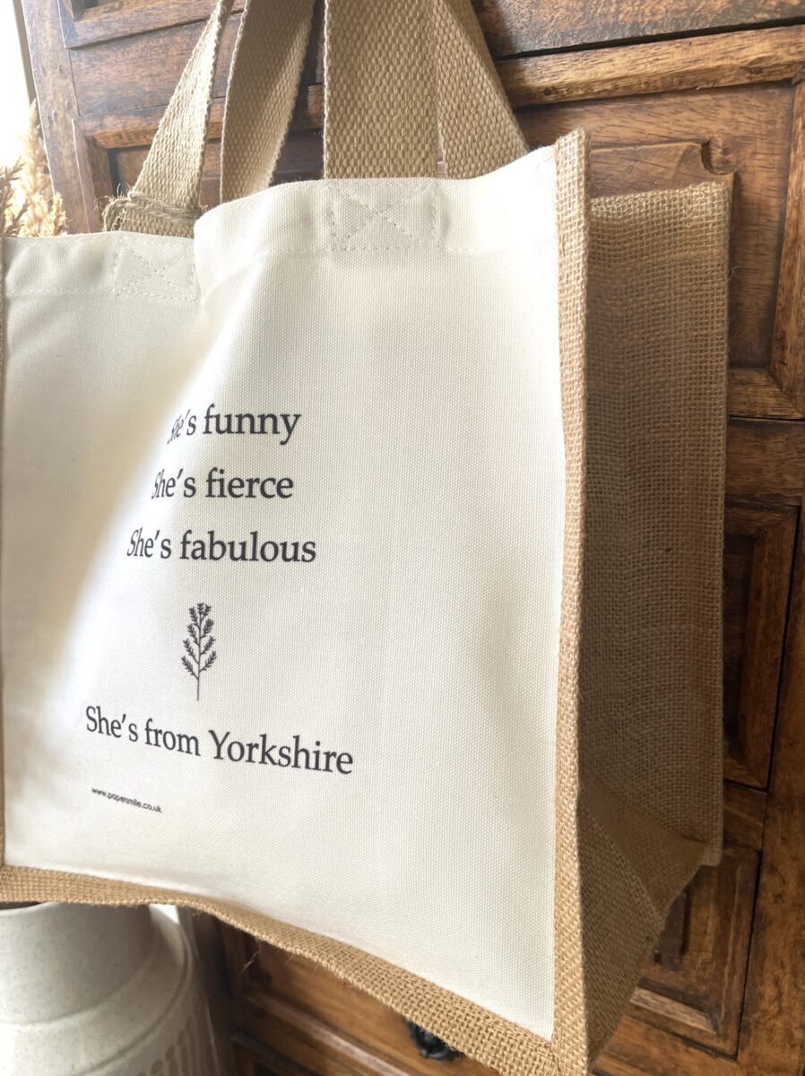Yorkshire, Jute Shopping Bag image 6