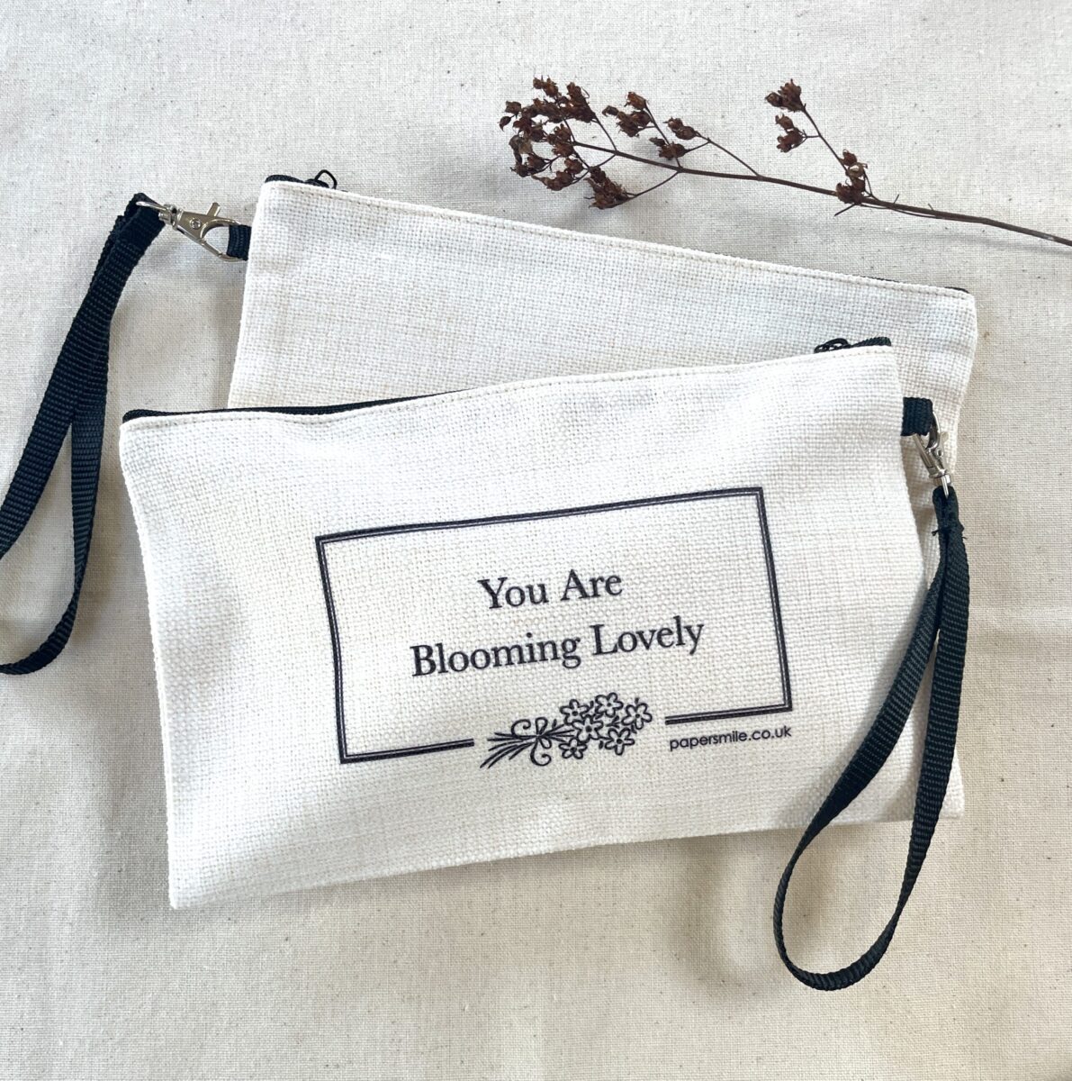 Blooming Lovely, Linen Bag with Wristlet image 0