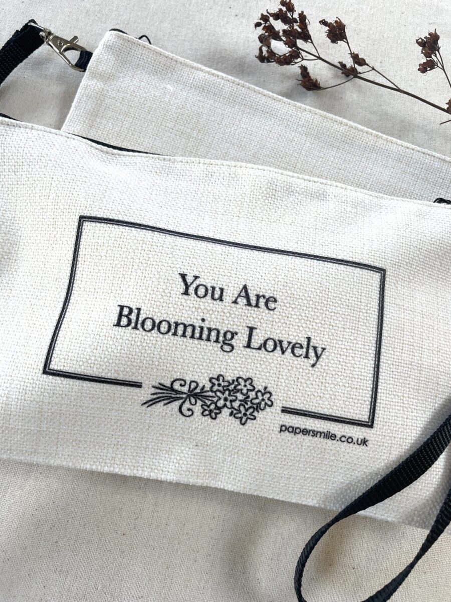 Blooming Lovely, Linen Bag with Wristlet image 2