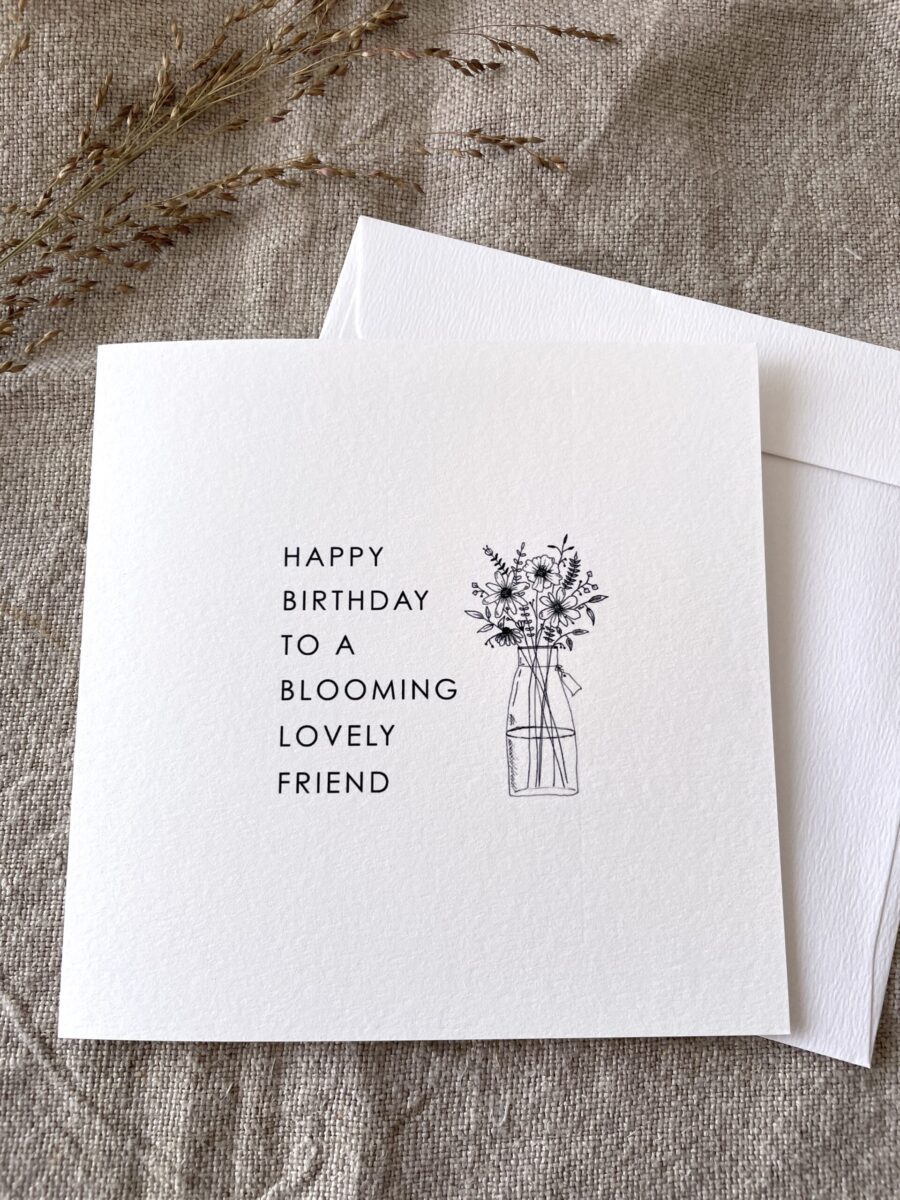 Blooming Lovely Friend Floral Birthday Card image 5