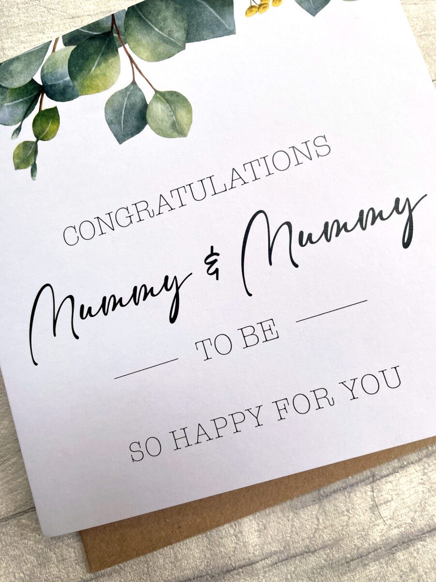 Mummy & Mummy To Be, Card image 1