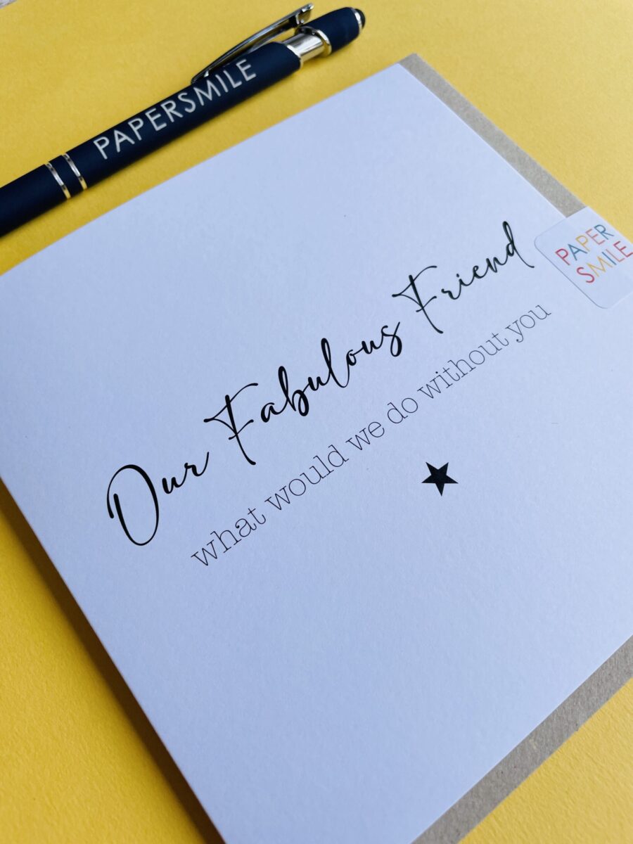 Our Fabulous Friend, Blank Card image 1
