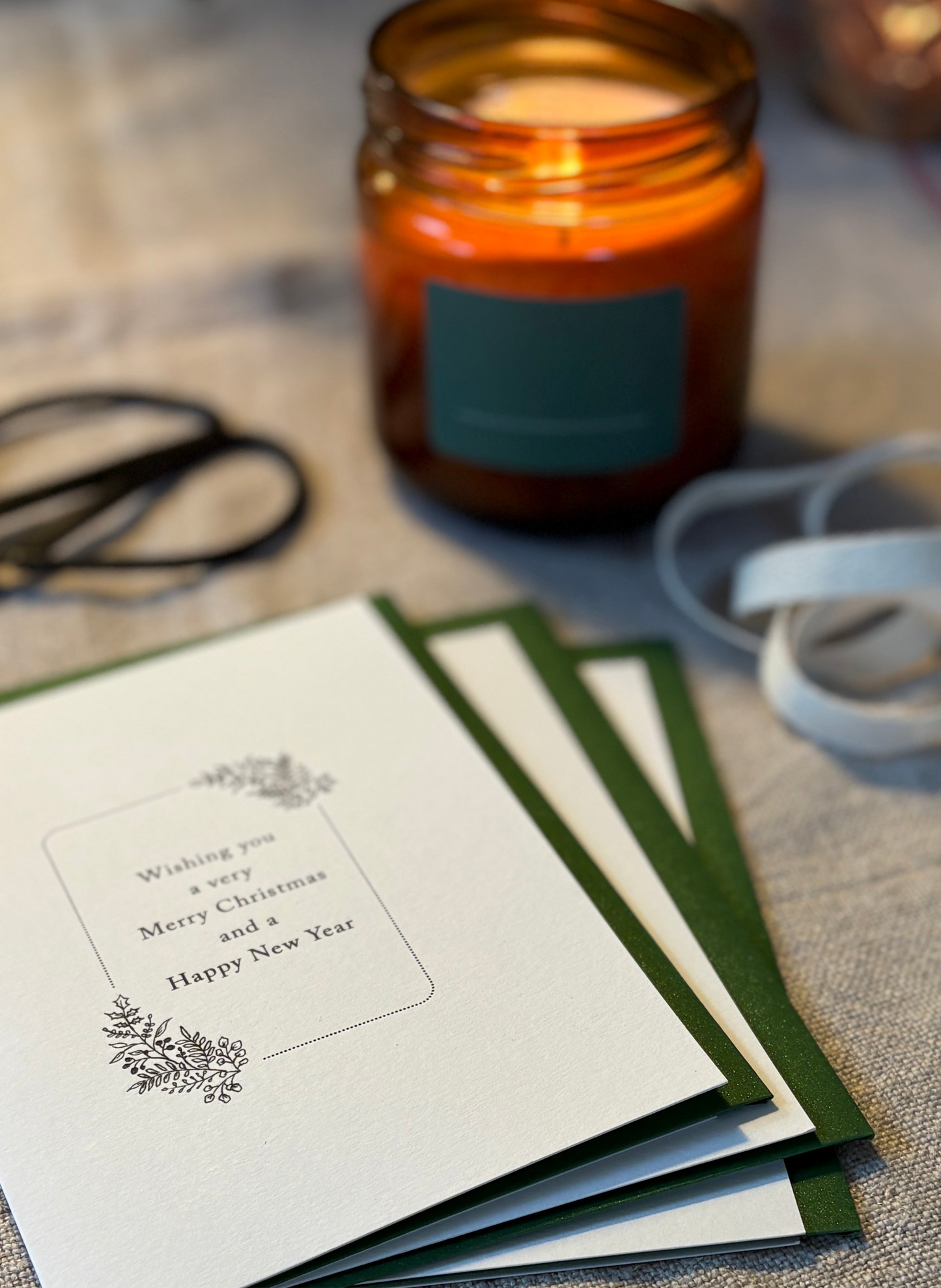 3 Pack - Merry Christmas, Illustrated Luxury Christmas Cards