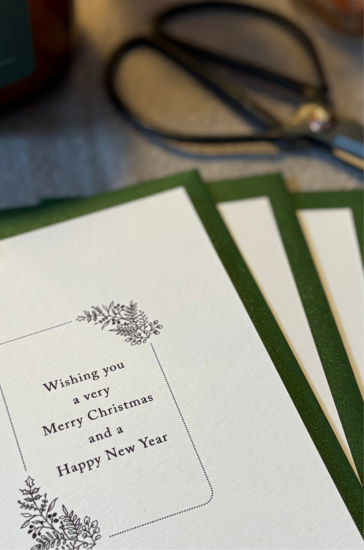 3 Pack - Merry Christmas, Illustrated Luxury Christmas Cards
