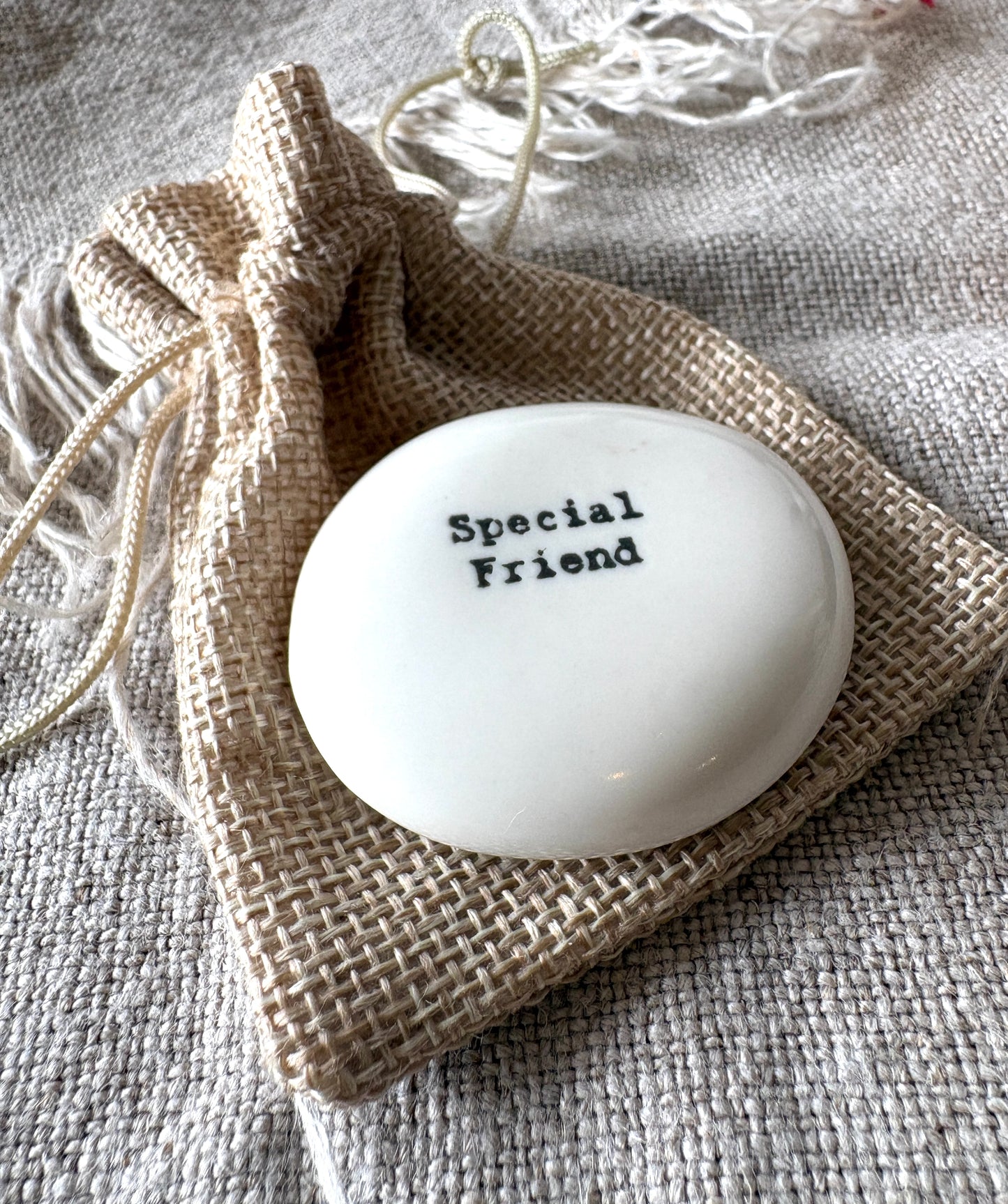 Special Friend, Keepsake Pebble in Gift Bag
