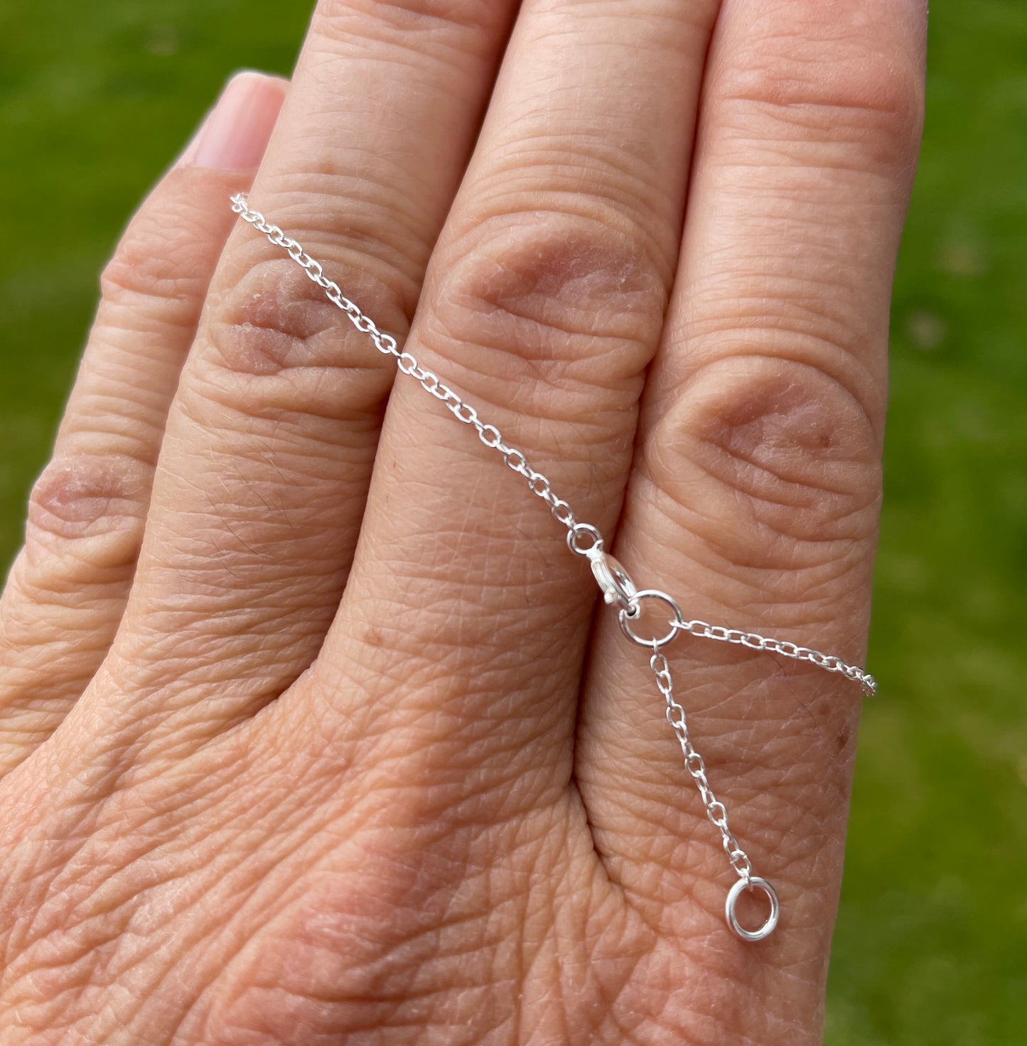 Circle Detail Chain Bracelet, Sterling Silver