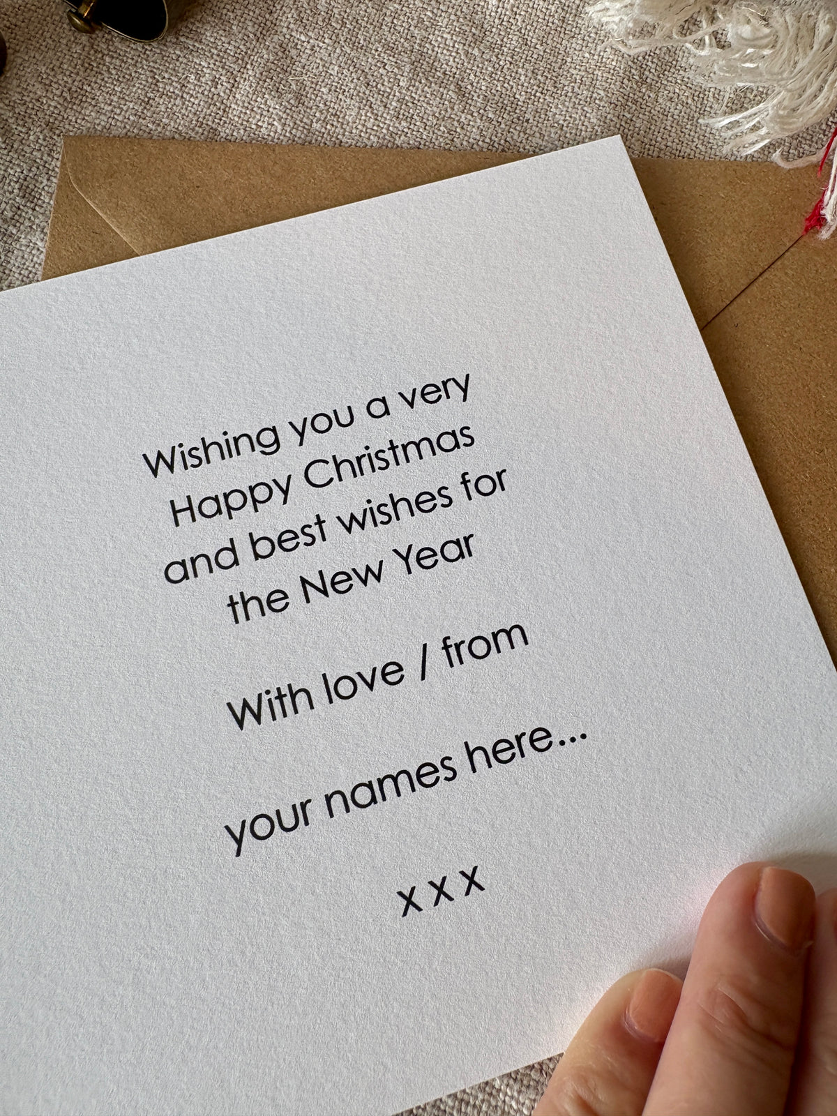 Personalised Christmas Card - Single & Pack - 080