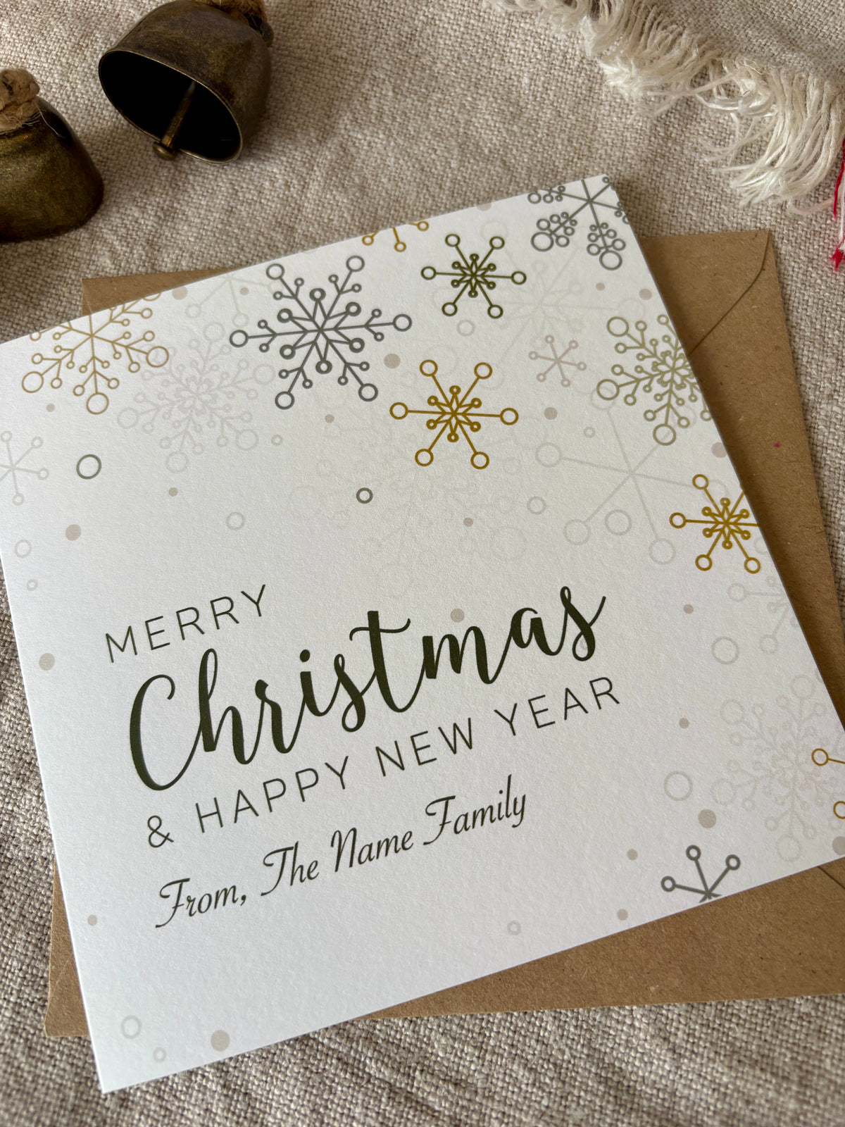 Personalised Christmas Card - Single & Pack - 030