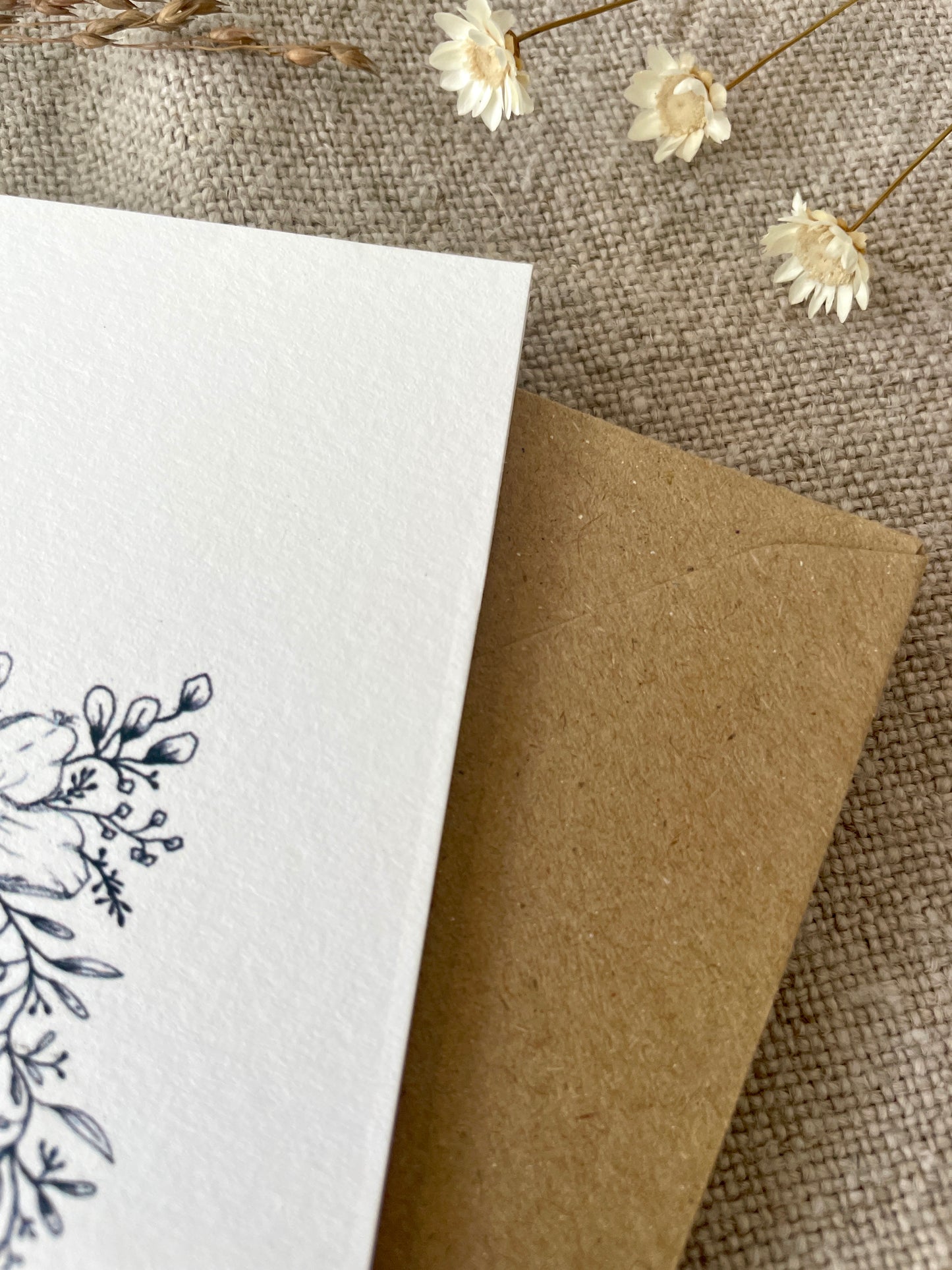 3 Pack - Just to say, Illustrated Luxury Floral Cards