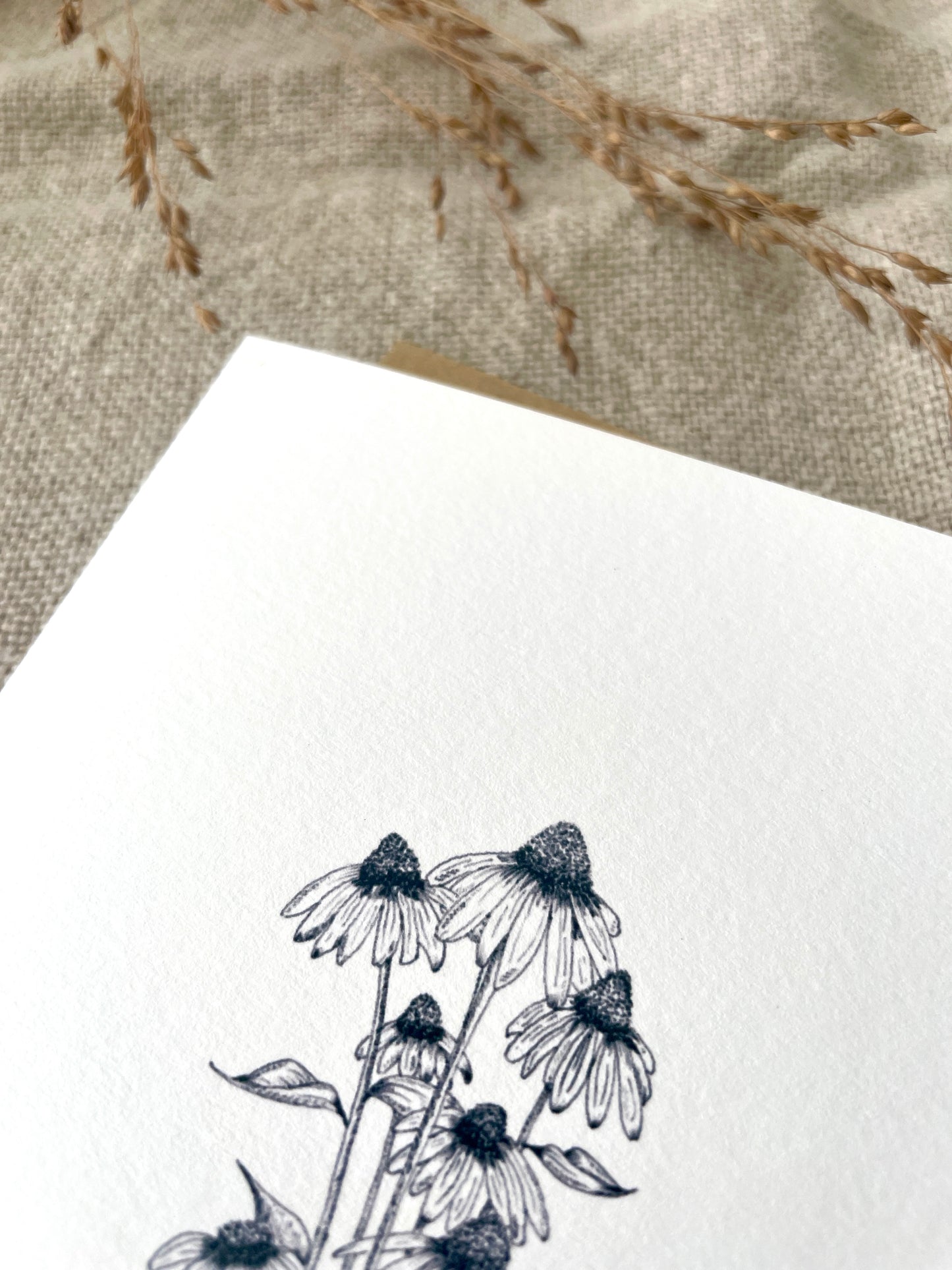 Feel better soon, Illustrated Luxury Floral Card