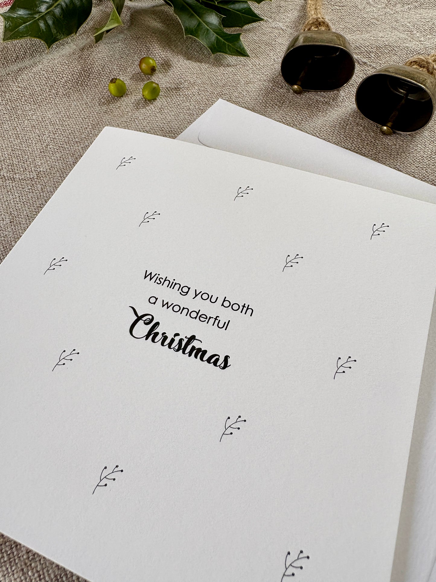 Wishing you both a wonderful Christmas, Card