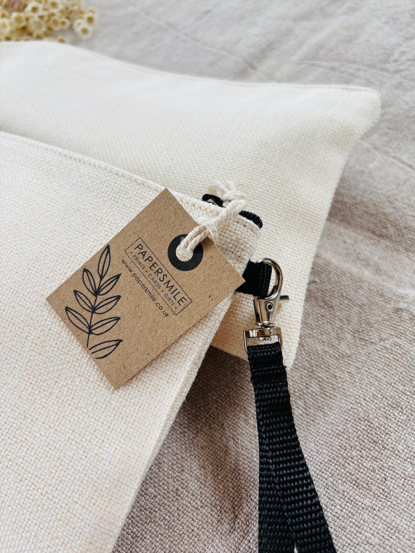Blooming Lovely, Linen Bag with Wristlet