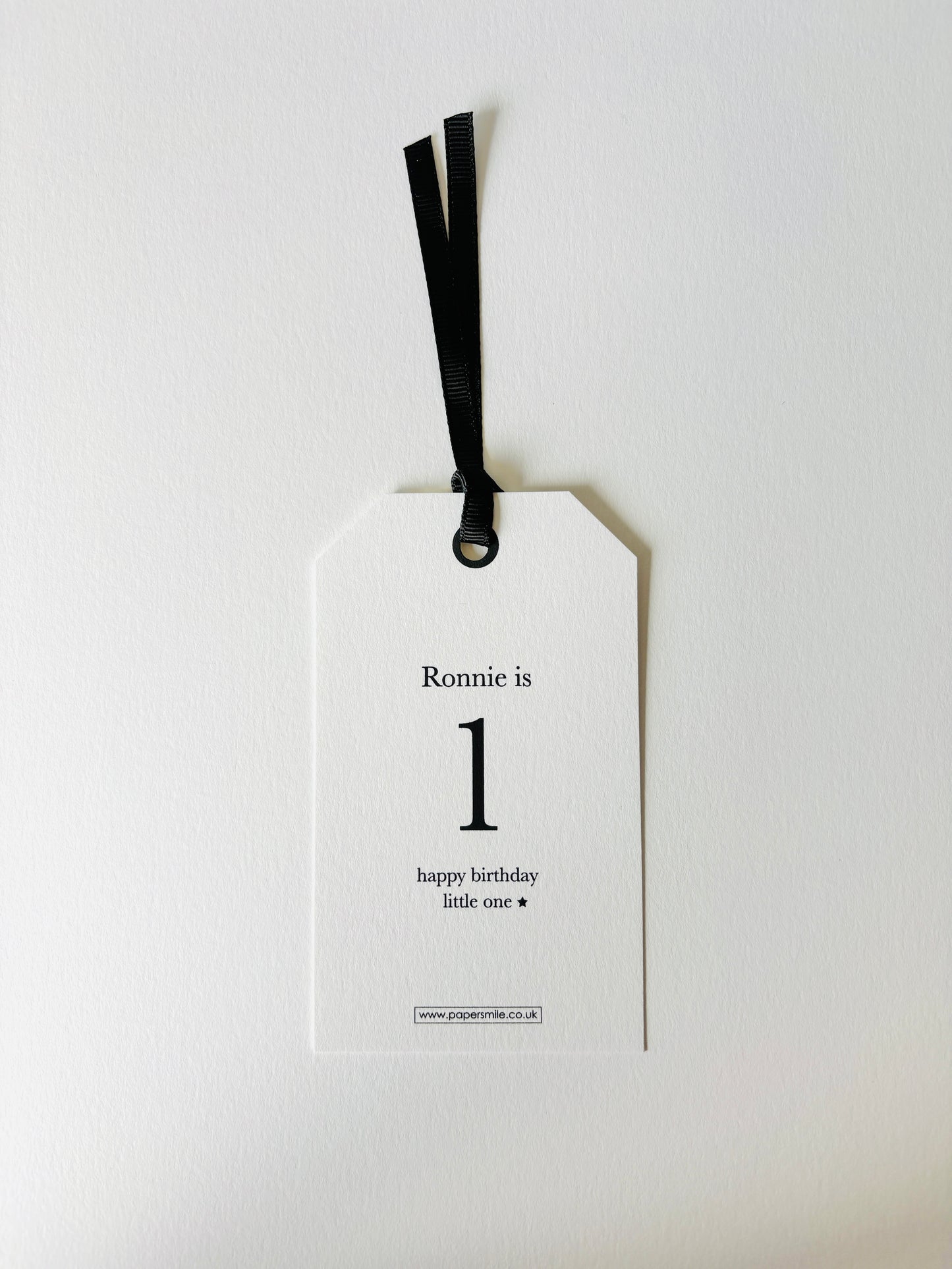 Personalised Birthday Gift Tag with your own words