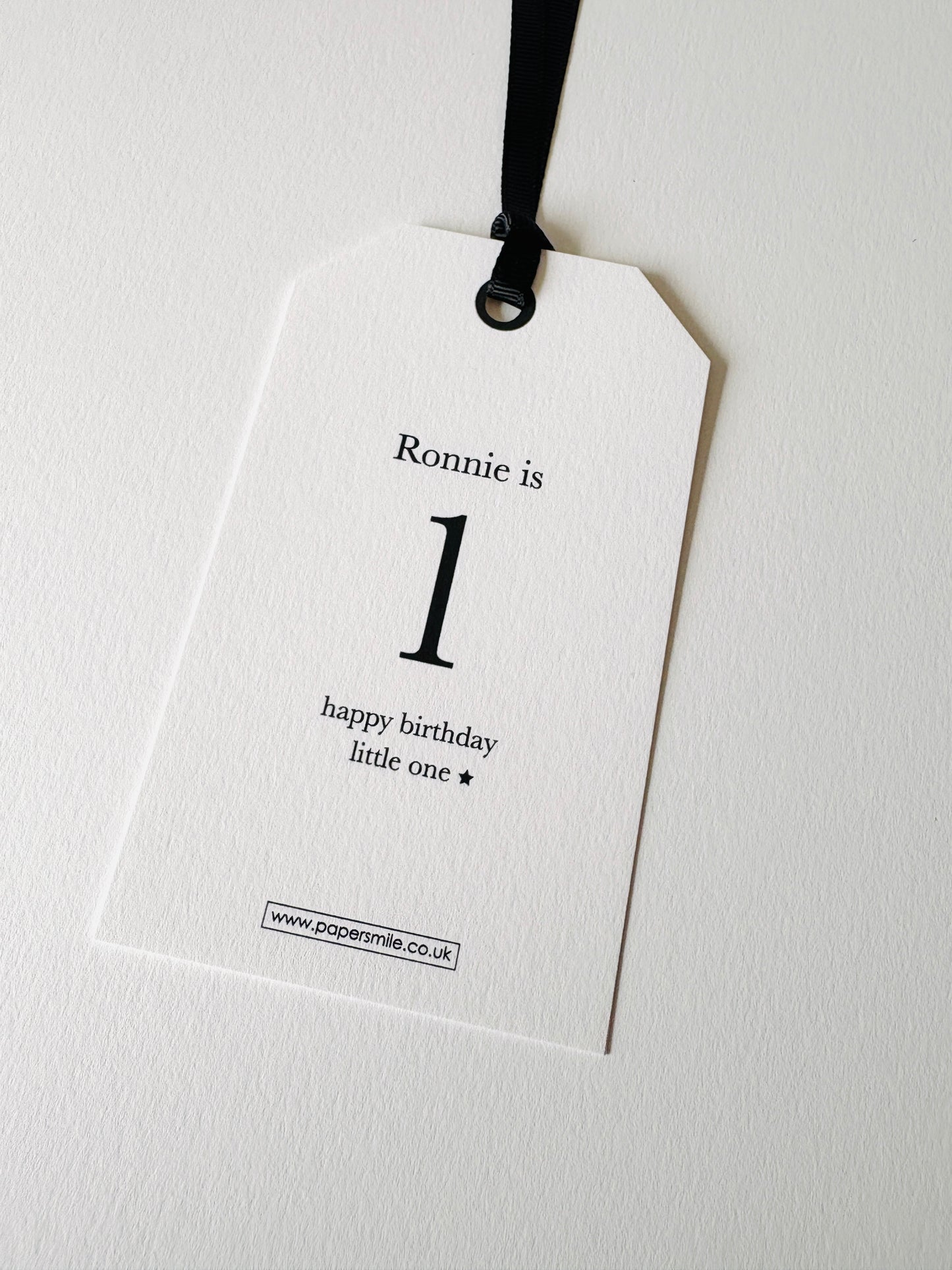 Personalised Birthday Gift Tag with your own words