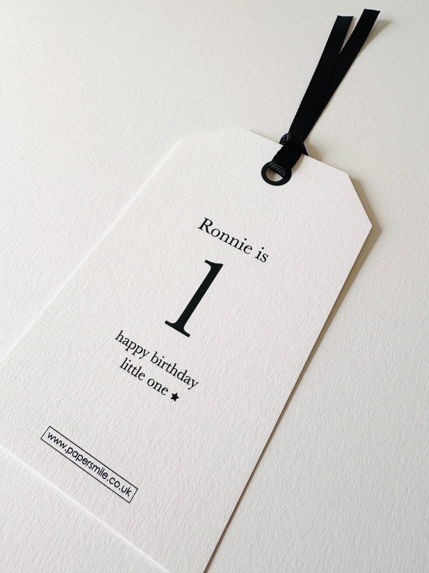 Personalised Birthday Gift Tag with your own words