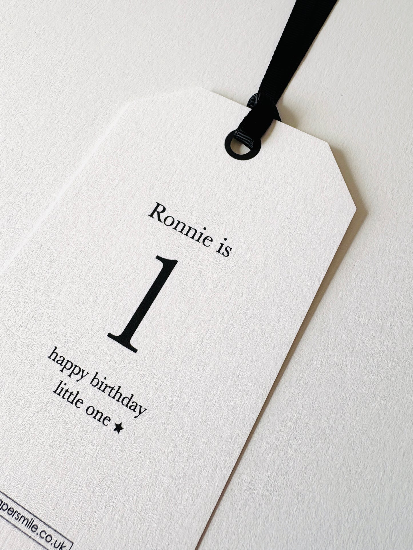 Personalised Birthday Gift Tag with your own words