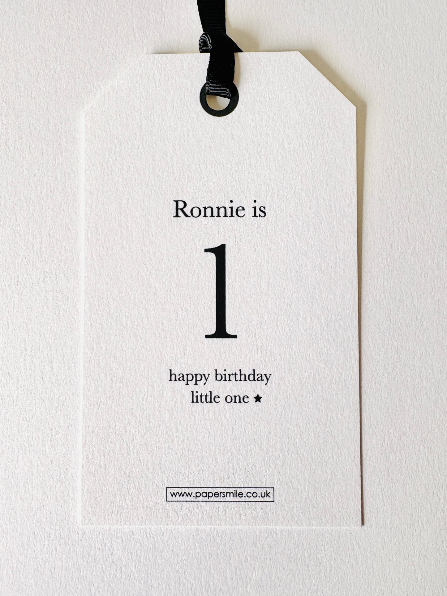 Personalised Birthday Gift Tag with your own words