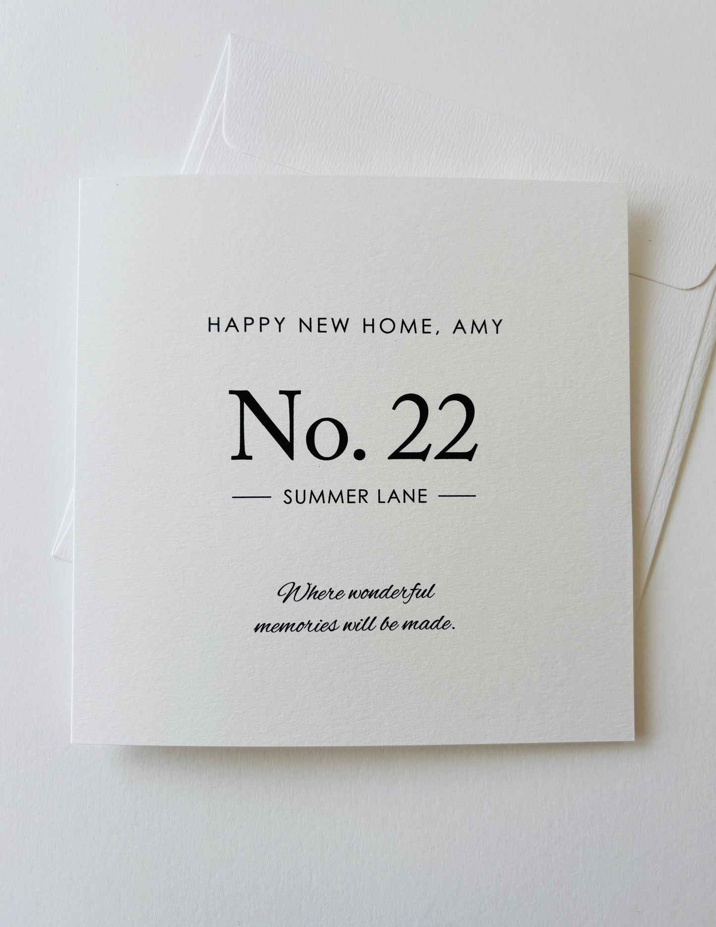 Personalised New Home, Card