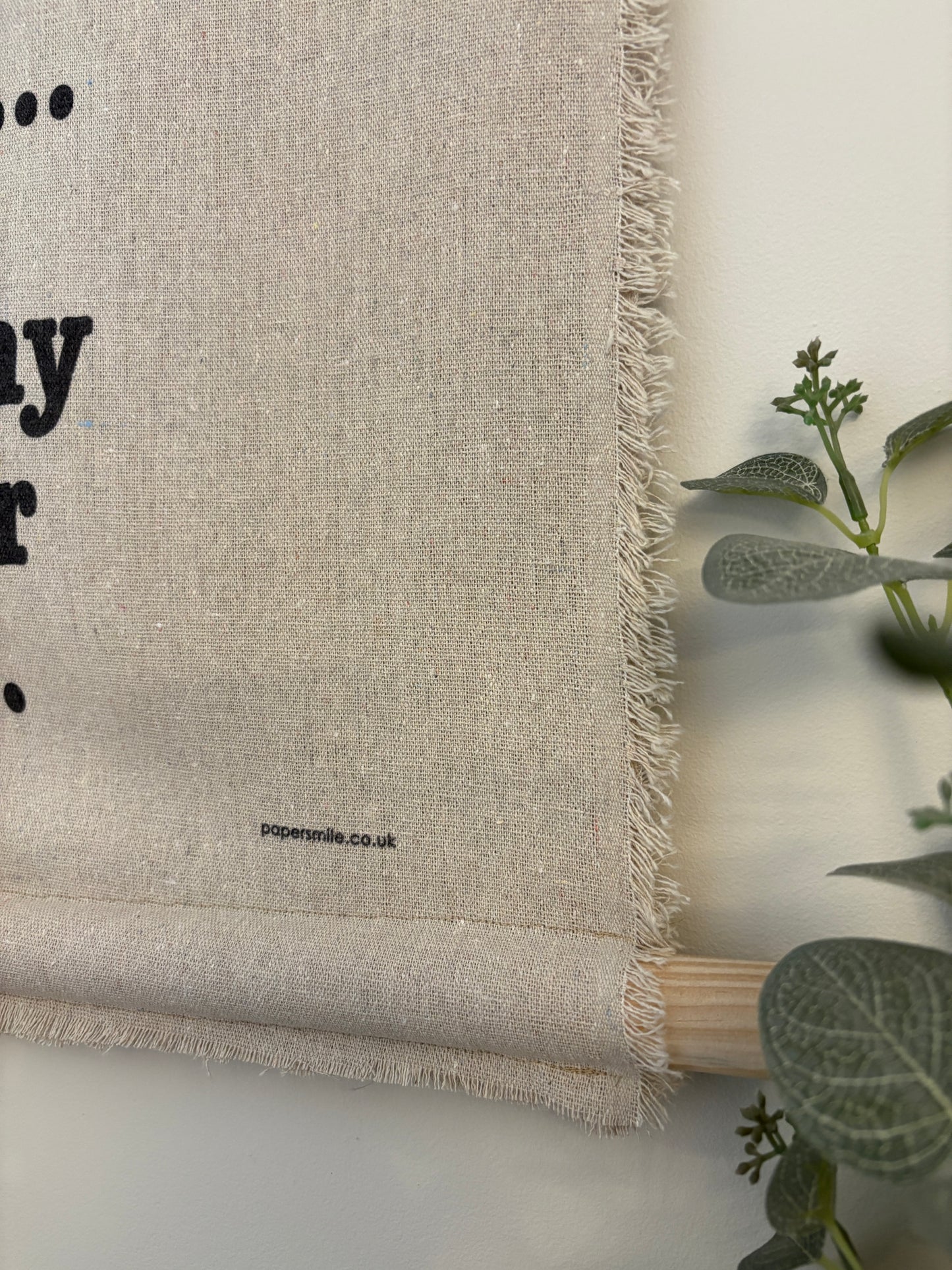 Plants & Coffee... Fabric Banner