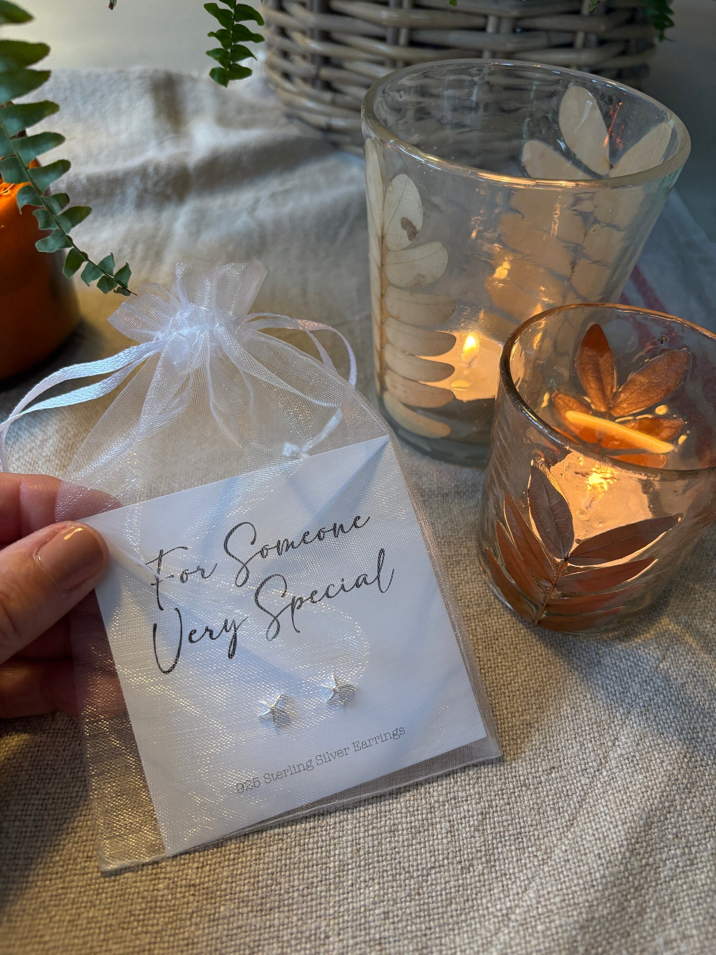 Starfish Stud Earrings, Sterling Silver