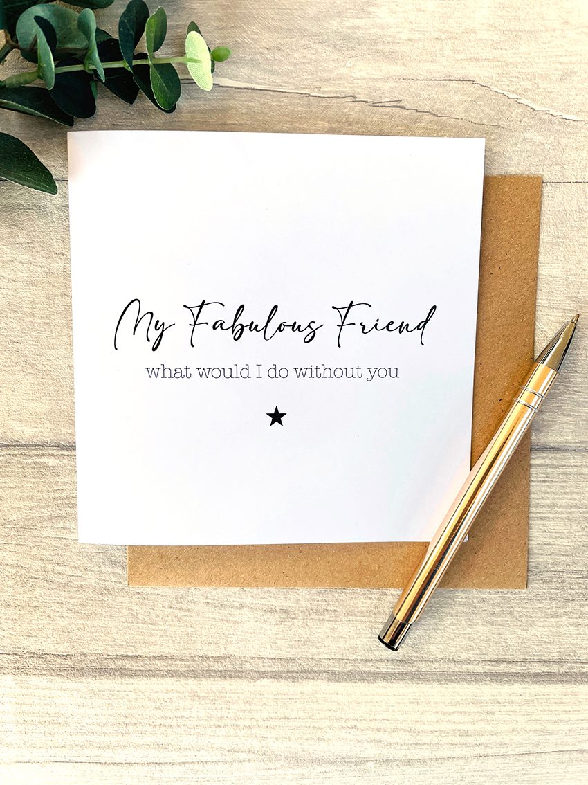 My Fabulous Friend, Blank Card image 2