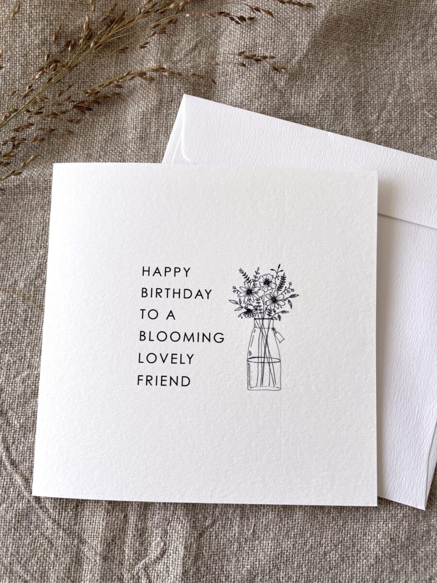 Blooming Lovely Friend Floral Birthday Card image 2