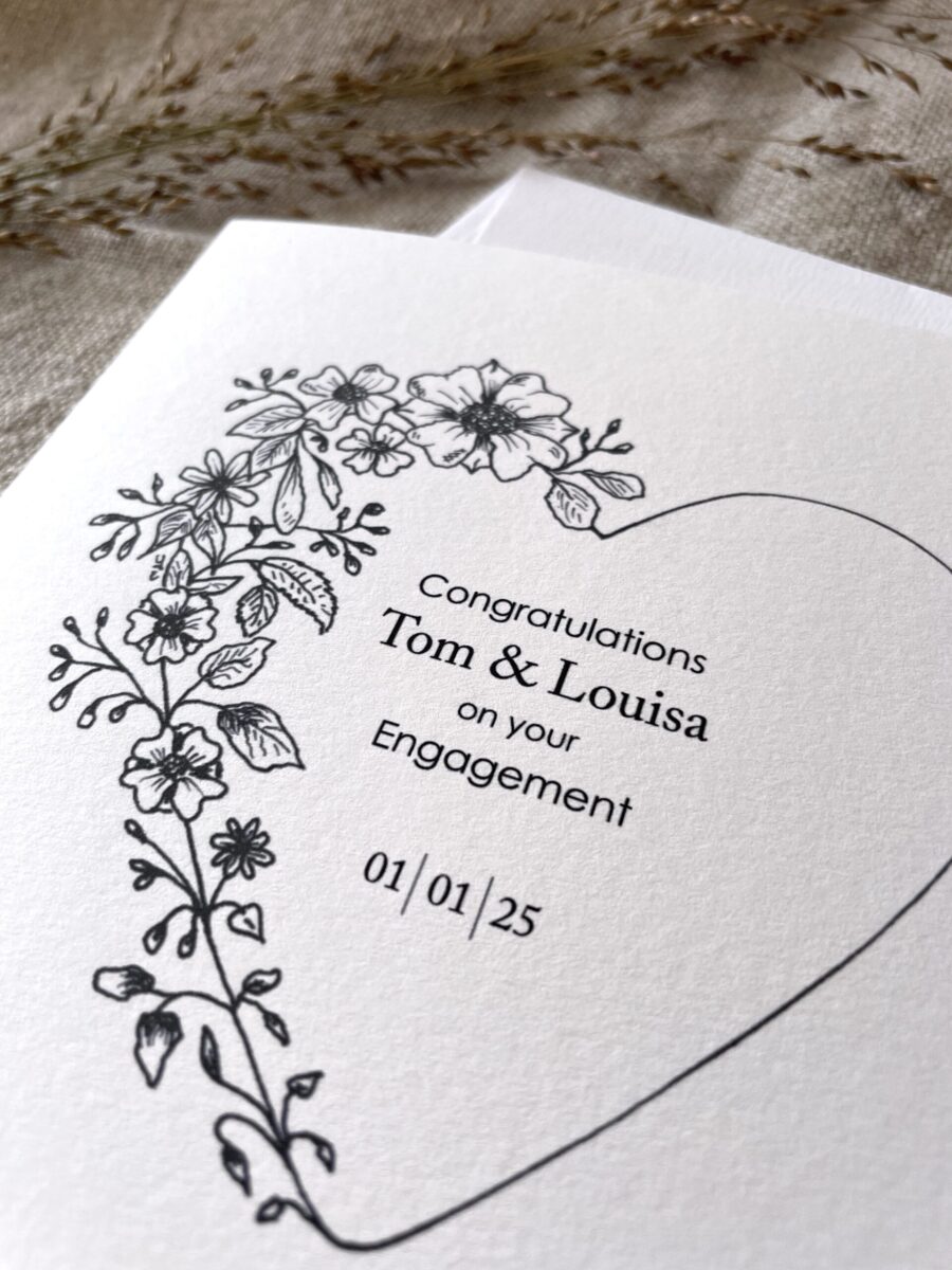 Personalised Card For Engagement or Wedding image 1