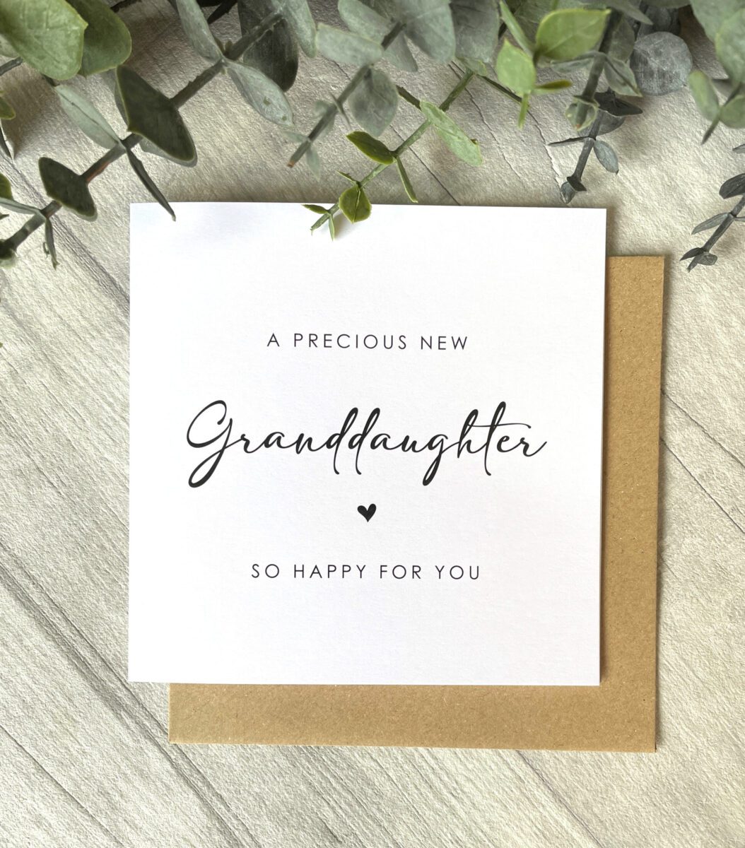 New Baby Granddaughter, Card image 0