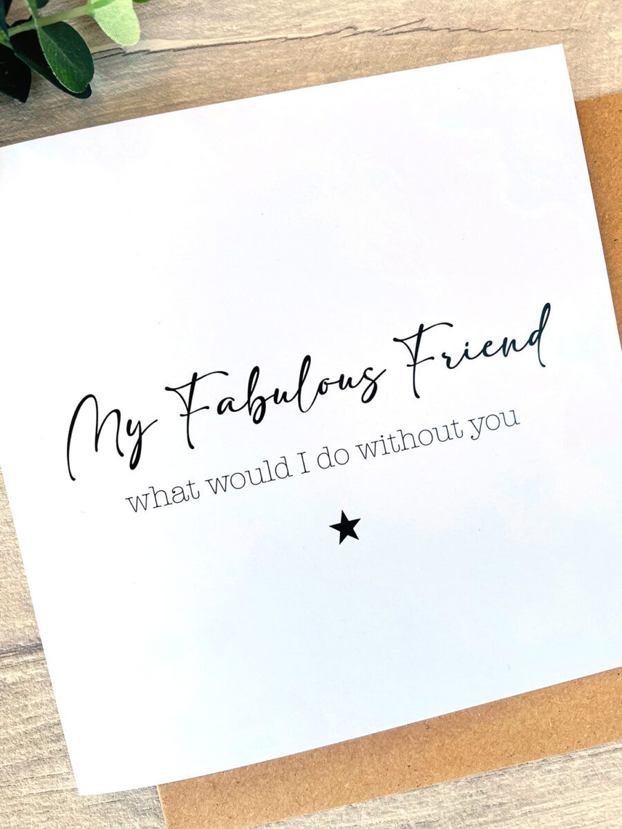 My Fabulous Friend, Blank Card image 1