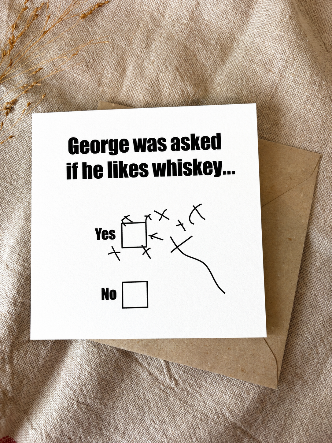 Personalised with NAME, Whiskey Card