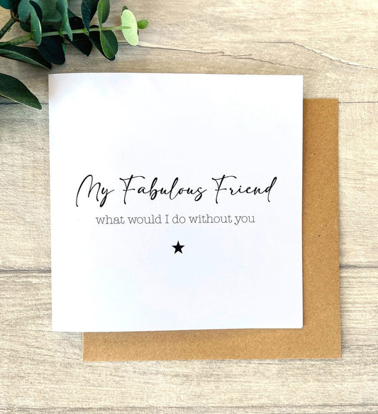 My Fabulous Friend, Blank Card image 0
