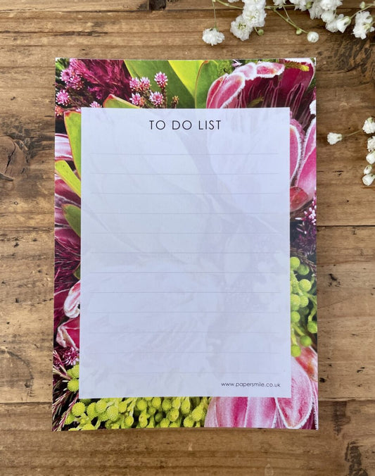 Exotic Protea A6 To Do List image 0