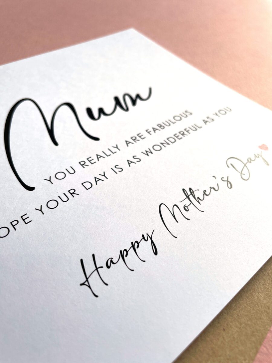 Fabulous Mum, Mother's Day Card image 2