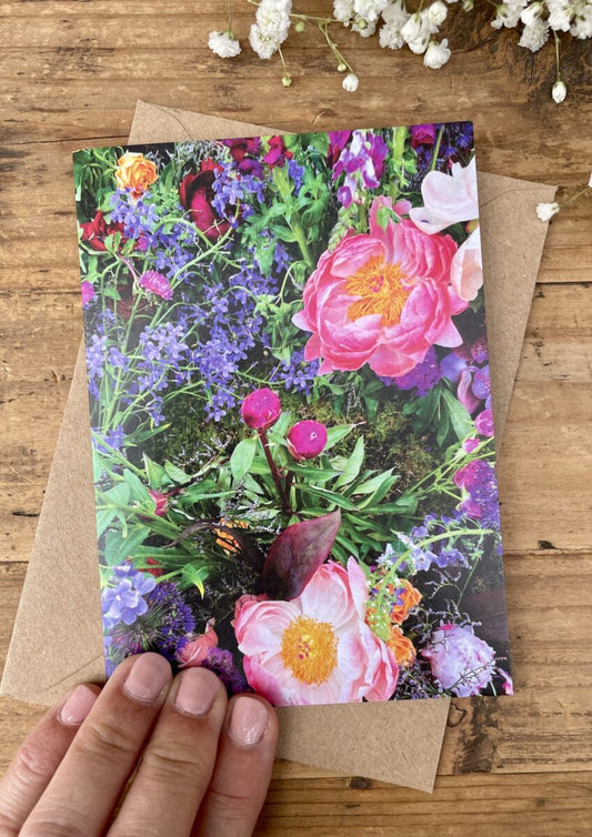Blooming Wonderful A6 Blank Greeting Card image 0