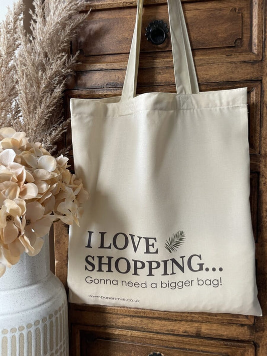 I Love Shopping, Tote Bag image 0
