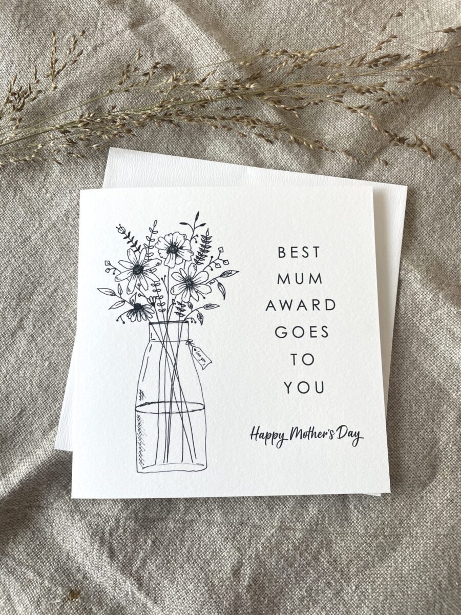 Best Mum Award, Mother's Day Card image 3