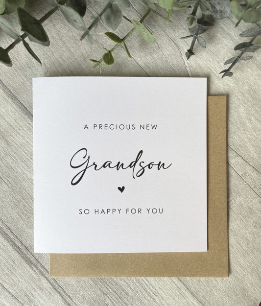 New Baby Grandson, Card image 0
