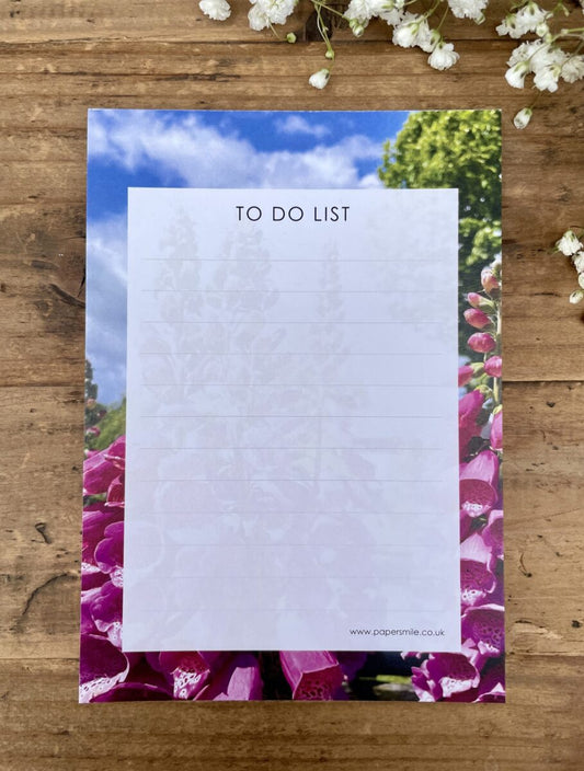 Foxy Fuchsia A6 To Do List image 0