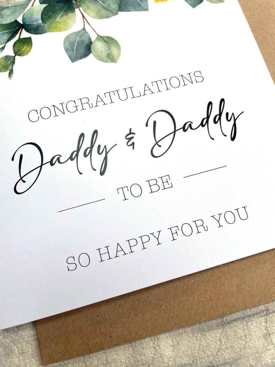 Daddy & Daddy To Be, Card image 1