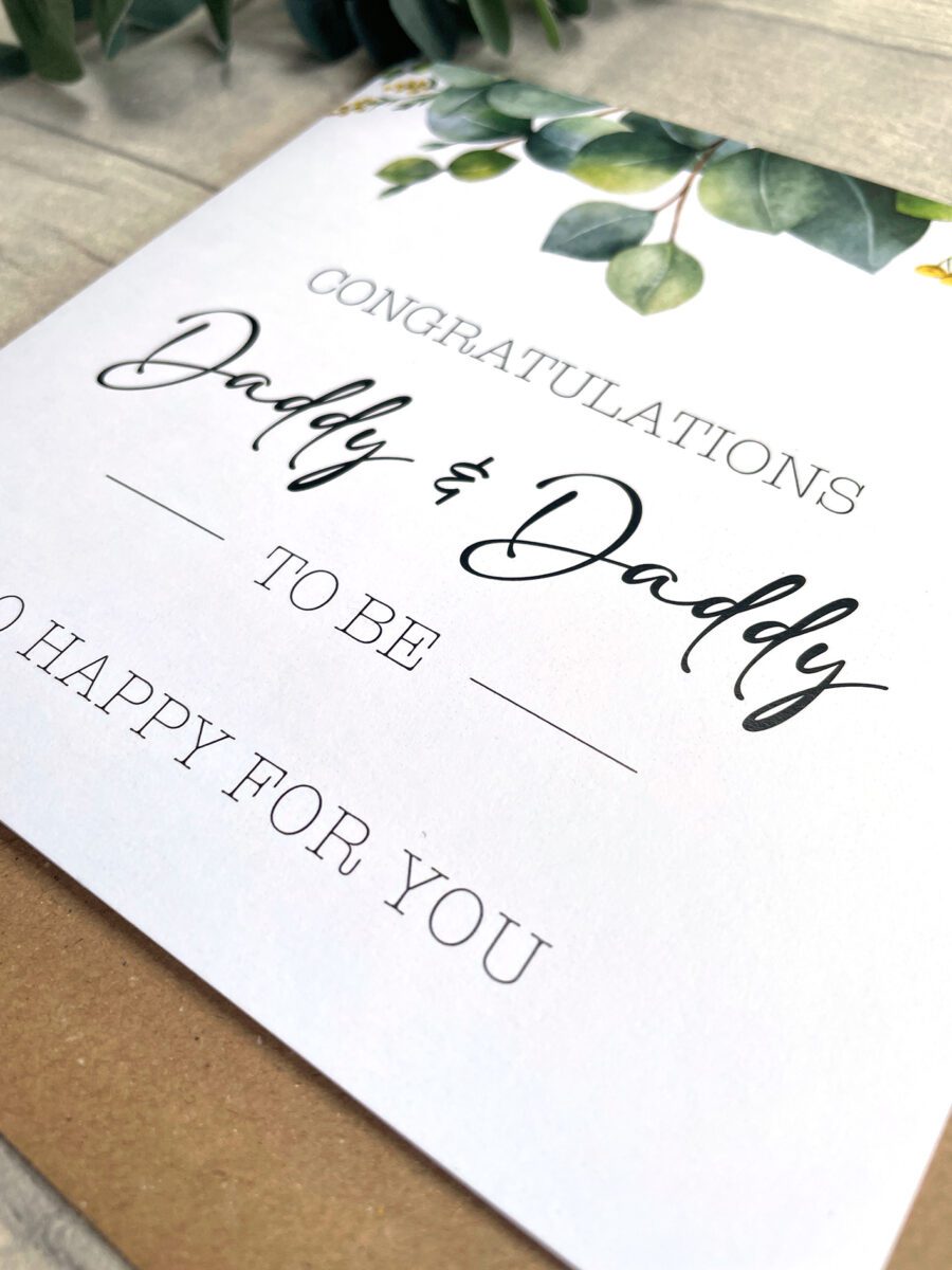 Daddy & Daddy To Be, Card image 2