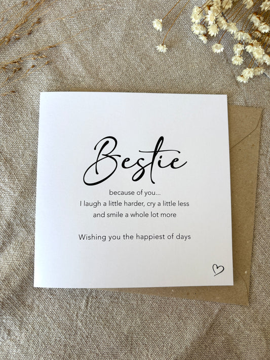 Bestie Card