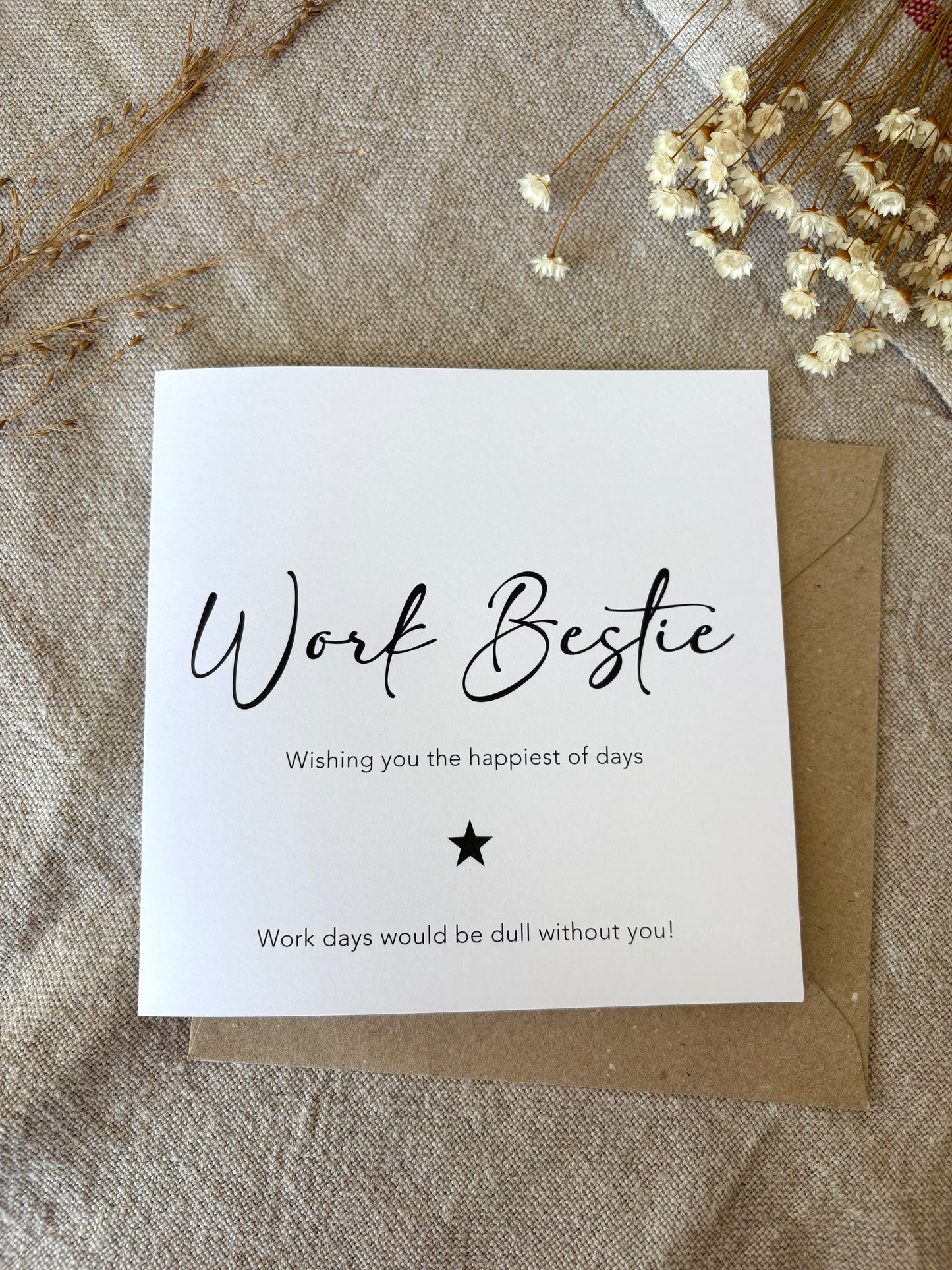 Work Bestie, Card