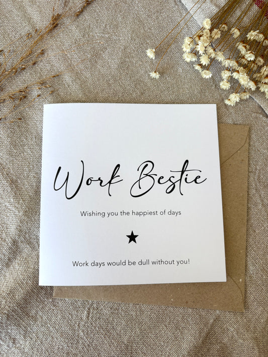 Work Bestie, Card