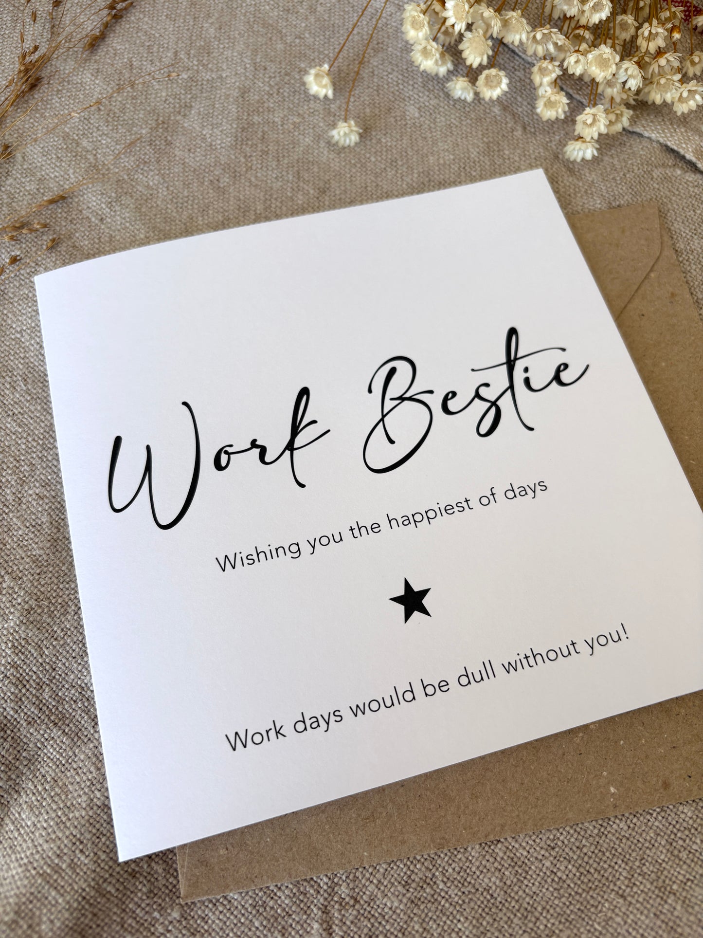 Work Bestie, Card