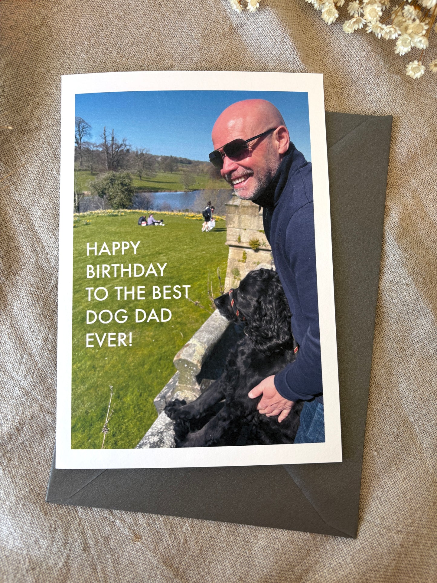 Best Dog Dad, Photo Birthday Card