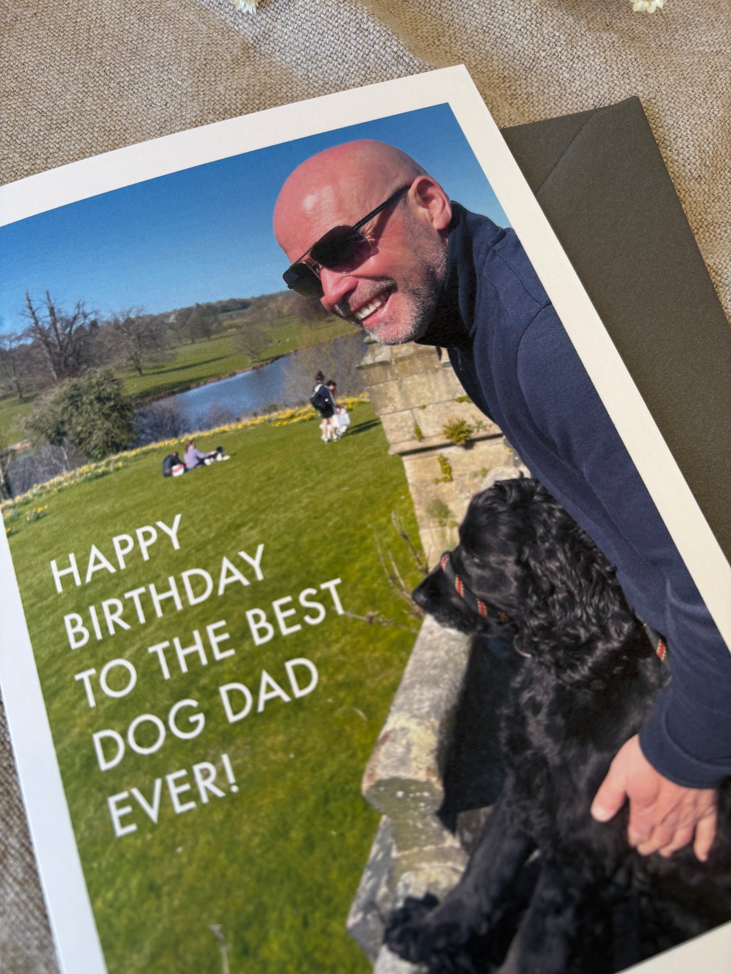 Best Dog Dad, Photo Birthday Card