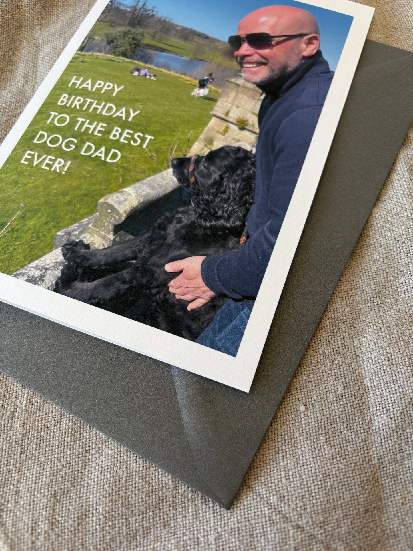 Best Dog Dad, Photo Birthday Card