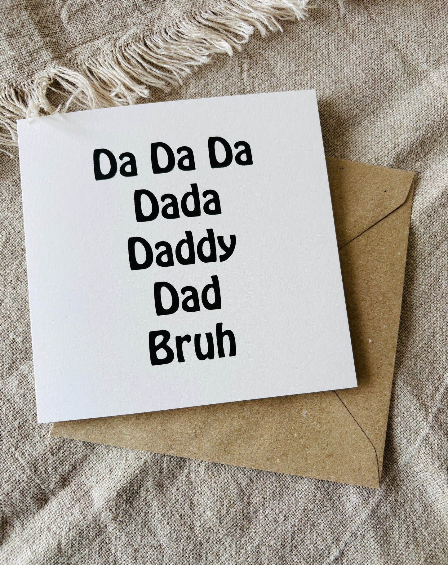 Bruh, Birthday Card