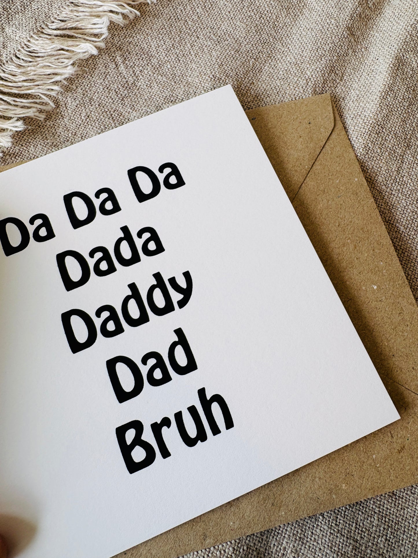 Bruh, Birthday Card