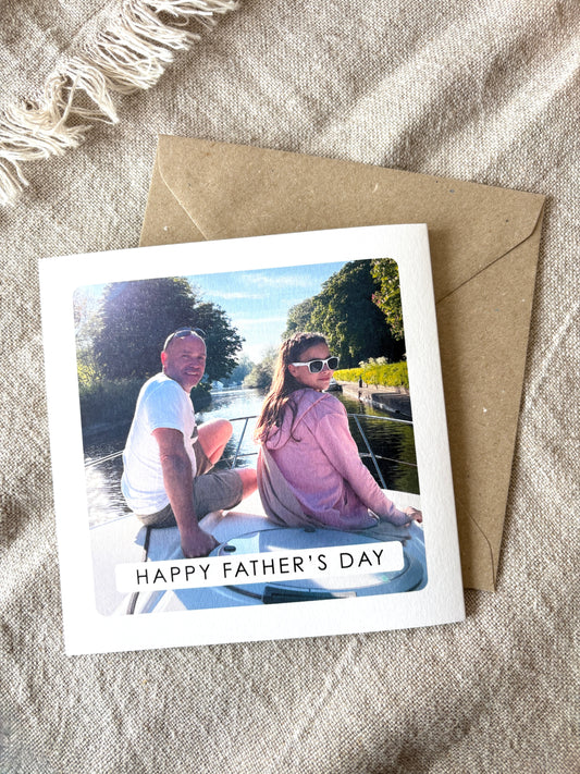 Father's Day Photo Concertina Fold Out Card